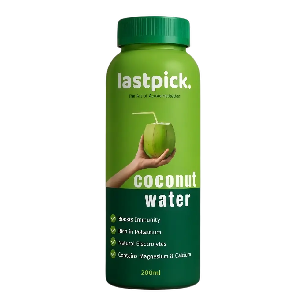 LastPick Coconut Water premium bottle render